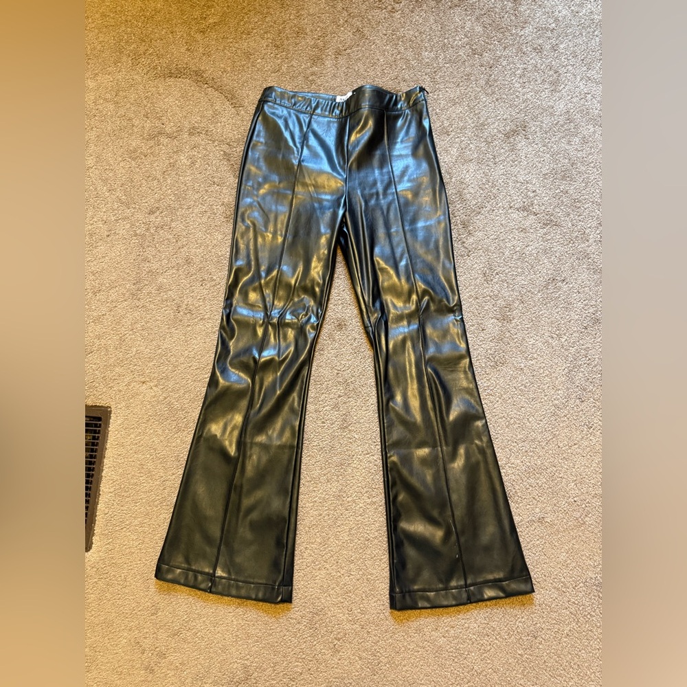 Princess Polly Black Faux Leather Pants
